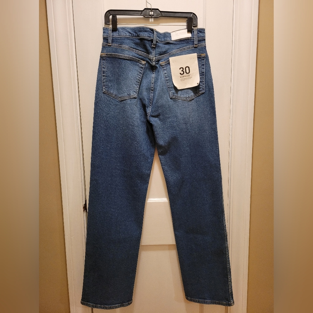 Re/Done 90s High Rise Loose Straight Leg Jeans NWT Womens Size 30